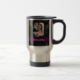 Taza De Viaje Calavera de tatuaje gótico