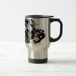 Taza De Viaje calavera de tatuaje japonés
