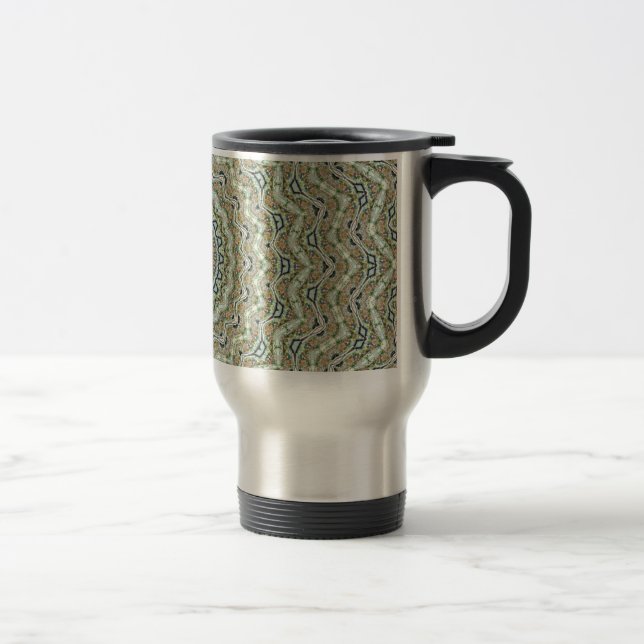 Taza De Viaje Calidoscopio Verde (Derecha)