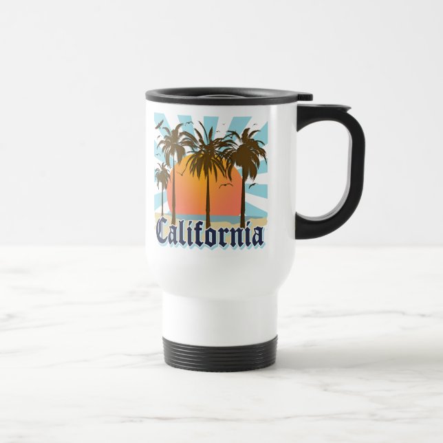 Taza De Viaje California vara puesta del sol (Derecha)