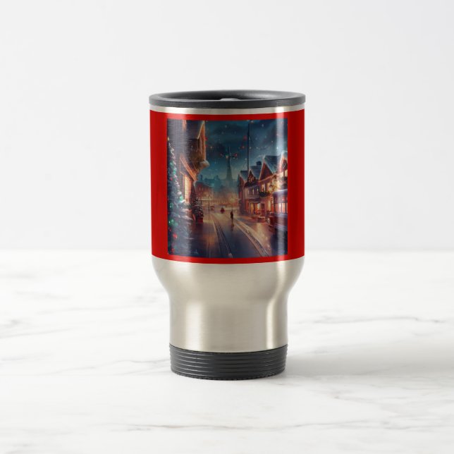 Taza De Viaje Calle 1 de la ciudad de los navidades (Centro)