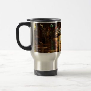Taza De Viaje Calle de la ciudad por la noche
