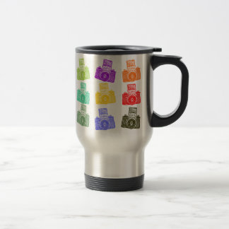 Taza De Viaje Cámaras coloridas