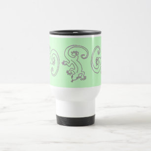 Taza De Viaje Cambiar el color gecko 2 rosa