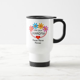 Taza De Viaje Cambiar todos los nombres Nietos Abuela Nombres Co