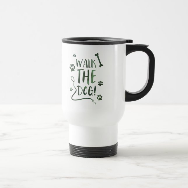 Taza De Viaje caminar al perro (Derecha)