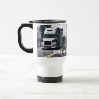 Taza De Viaje Camión blanco para camiones y niños