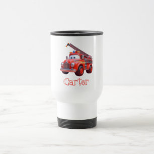 Taza De Viaje Camión de bomberos lindo