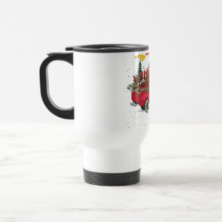 Taza De Viaje Camión sobrecargado de Navidad alegre