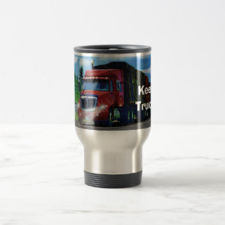 Taza De Viaje Camioneros Big Rig Cargo Coffee Mug