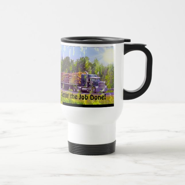 Taza De Viaje Camioneros Café Rompe Beber Mug (Derecha)