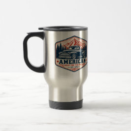 Taza De Viaje Camioneta Vintage Americana Construida Para El Sal