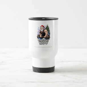 Taza De Viaje Camiseta de gimnasio de Santa Anime Cansado Pero F