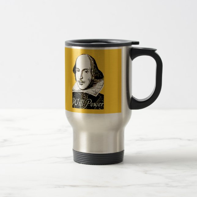 Taza De Viaje Camiseta de la fuerza de voluntad de William (Derecha)