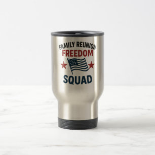 Taza De Viaje Camiseta de Reunión Familiar Freedom Squad – Patri