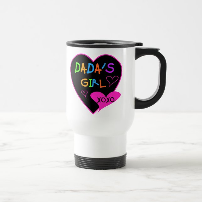 Taza De Viaje Camiseta del chica de Dada, taza, botón, imán, más (Derecha)
