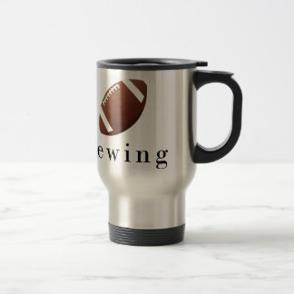 Taza De Viaje Camiseta divertida y graciosa de fútbol de costura