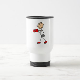 Taza De Viaje Camisetas de boxeo de figuras de palitos y regalos