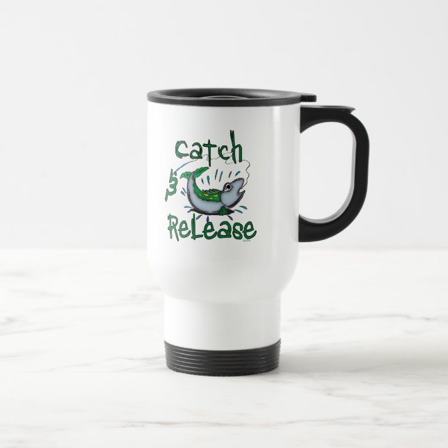 Taza De Viaje Camisetas de pesca de captura y liberación (Derecha)