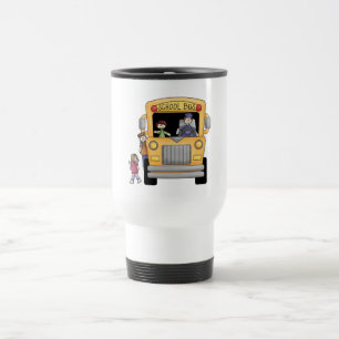 Taza De Viaje Camisetas y regalos amarillos del autobús escolar