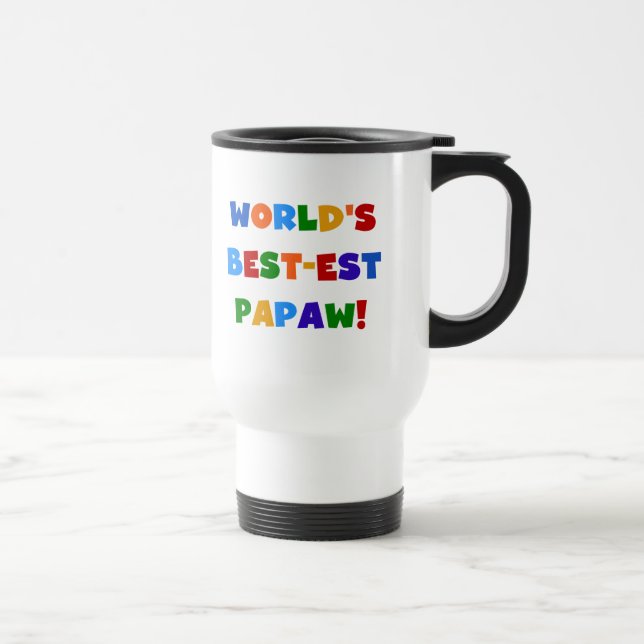 Taza De Viaje Camisetas y regalos brillantes del Papaw del (Derecha)