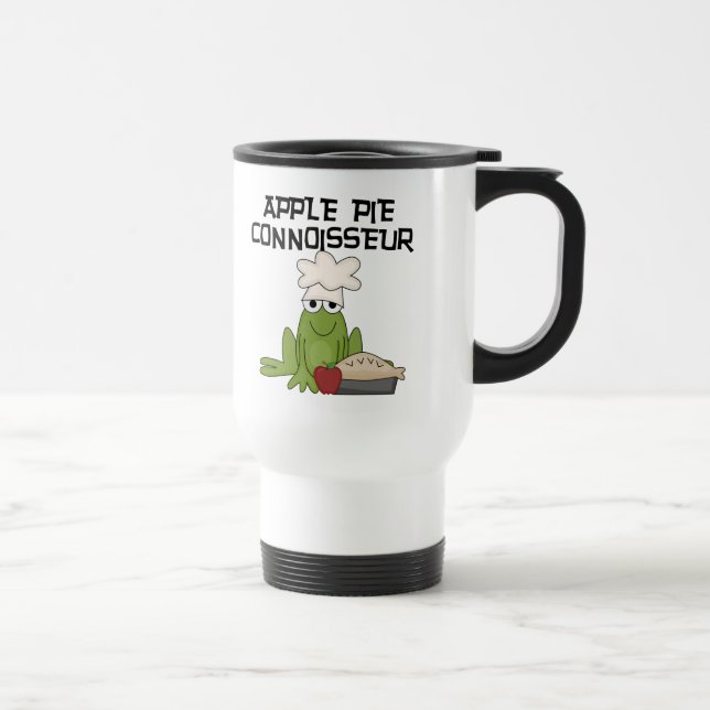 Taza De Viaje Camisetas y regalos de Apple Pie Connoisseur (Derecha)