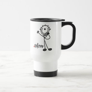 Taza De Viaje Camisetas y regalos de árbitro con figura de palo
