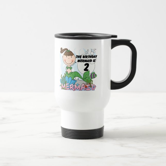Taza De Viaje Camisetas y regalos de cumpleaños de Sirena (Derecha)