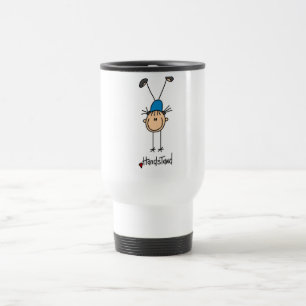 Taza De Viaje Camisetas y regalos de gimnasia de niña haciendo v