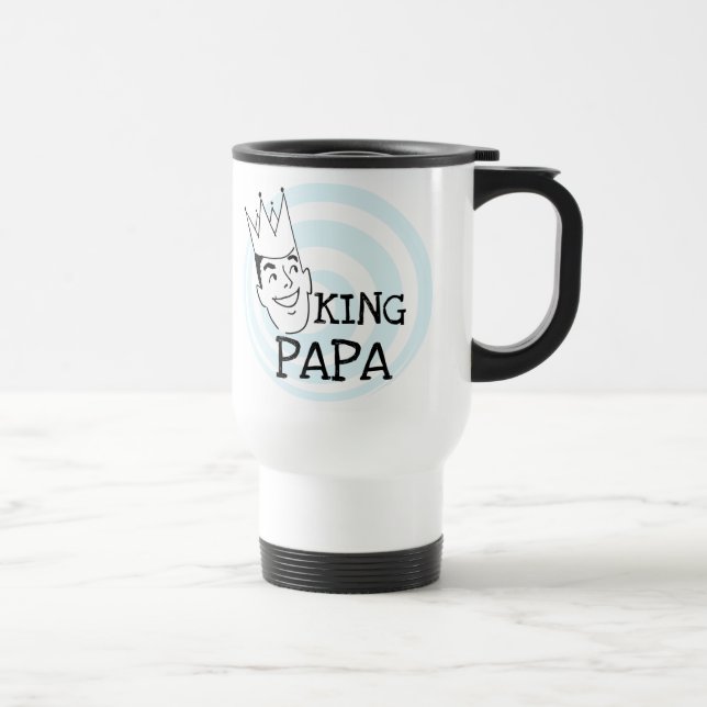 Taza De Viaje Camisetas y regalos de King Papa (Derecha)