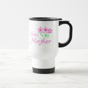 Taza De Viaje Camisetas y regalos de la nueva madre de flores ro