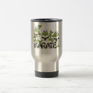 Taza De Viaje Camisetas y regalos de las ranas del karate