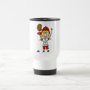 Taza De Viaje Camisetas y regalos de niña atrapando béisbol