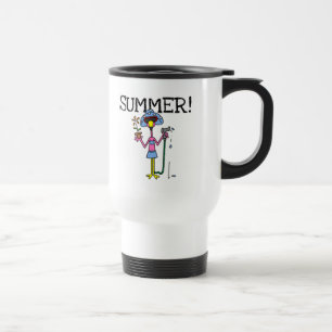 Taza De Viaje Camisetas y regalos de verano de Flamingo Rosado