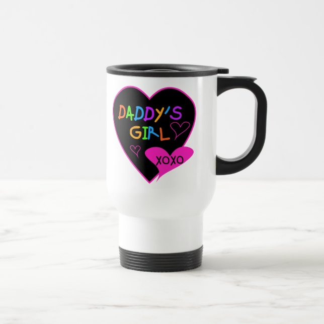 Taza De Viaje Camisetas y regalos del Chica T de Heart Daddy (Derecha)