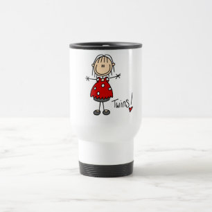 Taza De Viaje Camisetas y regalos para futuras mamás de gemelos
