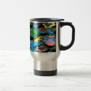 Taza De Viaje camo arco iris