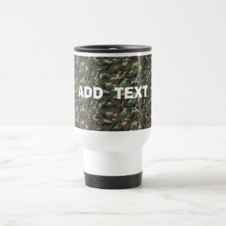 Taza De Viaje Camouflage Woodland