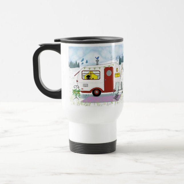 Taza De Viaje Campamento Moda Travel Mug (Izquierda)