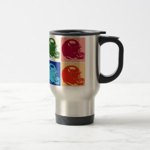 Taza De Viaje Campana de viajes de casco de arte pop