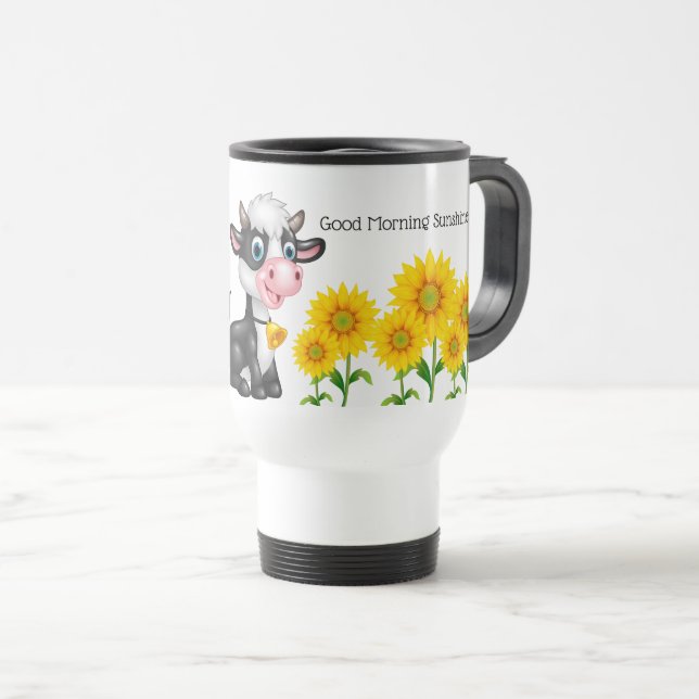 Taza De Viaje Campana de viajes de vacas rurales (Anverso derecho)