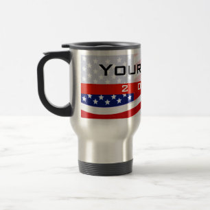Taza De Viaje Campaña política, barras y estrellas de CYO
