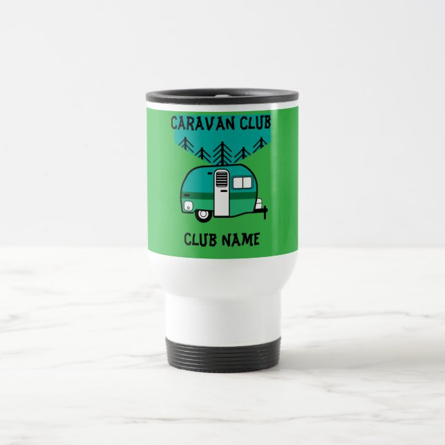 Taza De Viaje Campers felices con divertidas caravanas de dos to (Centro)