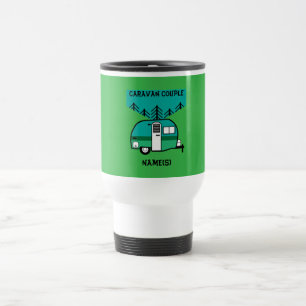 Taza De Viaje Campers felices con divertidas caravanas de dos to