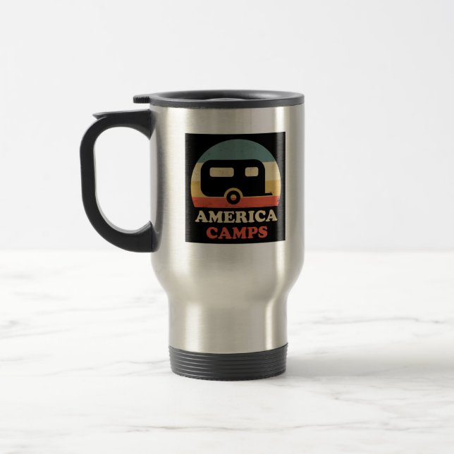 Taza De Viaje Camping clásico de America Camps (Izquierda)