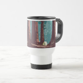 Taza De Viaje Camping con tienda en el Parque Nacional Sequoia
