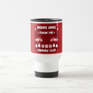 Taza De Viaje Camping de caravanas felices Navidades
