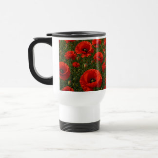 Taza De Viaje Campo de amapolas
