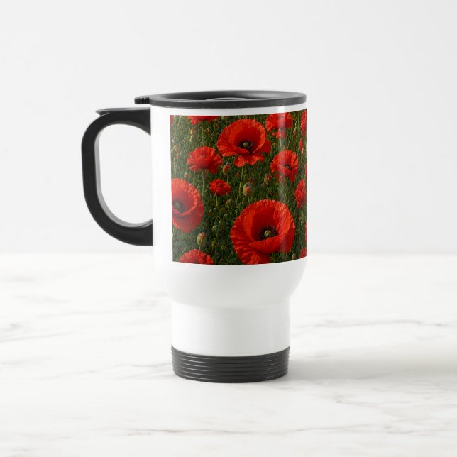 Taza De Viaje Campo de amapolas  (Izquierda)