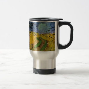 Taza De Viaje Campo de trigo con cuervos